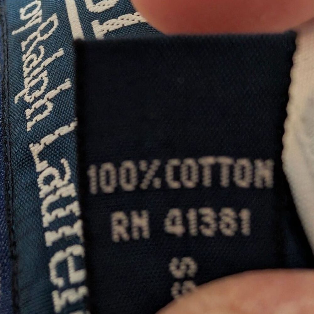 Vintage Polo Ralph Lauren Rhodes Shirt 17.5 XL Oars Logo Custom Fit Old Money - Picture 3 of 8